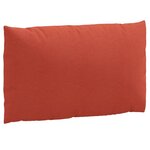 vidaXL Coussins de palette lot de 2 rouge mélangé tissu