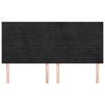 vidaXL Tête de lit Noir 160x5x118/128 cm Velours