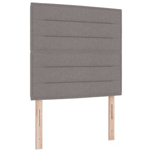 vidaXL Tête de lit LED avec des lumières à LED Taupe 90 cm Polyester