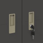 vidaXL Armoire de rangement 2 Pièces Noir 80 x 40 x 140 cm Acier