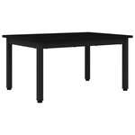 vidaXL Table basse Chêne noir 70 x 50 x 36 cm Bois d'ingénierie