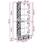vidaXL Ensemble de Meubles 2 Pièces Chêne fumé Bois d'ingénierie