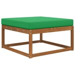 vidaXL Coussin de canapé d'extérieur Polyester Vert 80 x 80 cm
