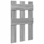 vidaXL Porte-manteau mural Montage mural Sonoma gris 65 x 3 x 100 cm