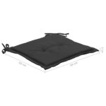 vidaXL Chaises à manger d'extérieur lot de 6 et coussins Acacia massif