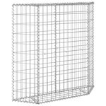 vidaXL Lit surélevé à gabion en trapèze Acier galvanisé 100x20x100 cm