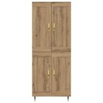 vidaXL Haut Armoire Chêne artisanal 69 5 x 34 x 180 cm