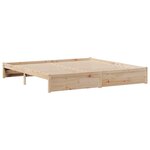 vidaXL Lit bibliothèque sans matelas 180x200 cm bois massif de pin