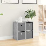 vidaXL Buffet Gris Sonoma 49 5 x 22 x 47 cm
