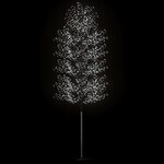 vidaXL Sapin de Noël 2000 LED blanc froid Cerisier en fleurs 500 cm