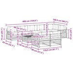 vidaXL Ensemble de canapés d'extérieur 9 pc Gris Naturel et Clair