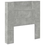 vidaXL Tête de lit Gris béton 100 x 16 5 x 103 5 cm Bois d'ingénierie
