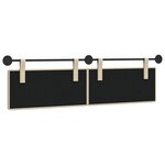 vidaXL Tête de lit suspendue Crème Tissu