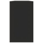 vidaXL Banc à chaussures Noir 80x24x45 cm Bois d'ingénierie