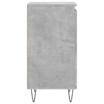 vidaXL Buffet gris béton 40x35x70 cm bois d'ingénierie