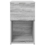 vidaXL Armoire de lit 2 Pièces Sonoma gris 29 x 31 5 x 49 cm