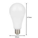 Ampoule e27 led 13w a60 220v 230° - blanc froid 6000k - 8000k - silamp