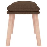 vidaXL Repose-pied Marron 45x29 5x35 cm Tissu