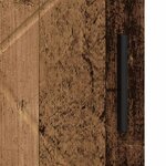 vidaXL Cabinet de salle de bain avec porte Bois ancien 30 x 35 x 95 cm