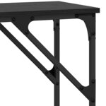 vidaXL Table console Chêne noir 140 x 29 x 75 cm Bois d'ingénierie