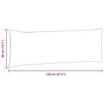 vidaXL Coussins de canapé 2 Pièces Gris foncé 120 x 40 cm