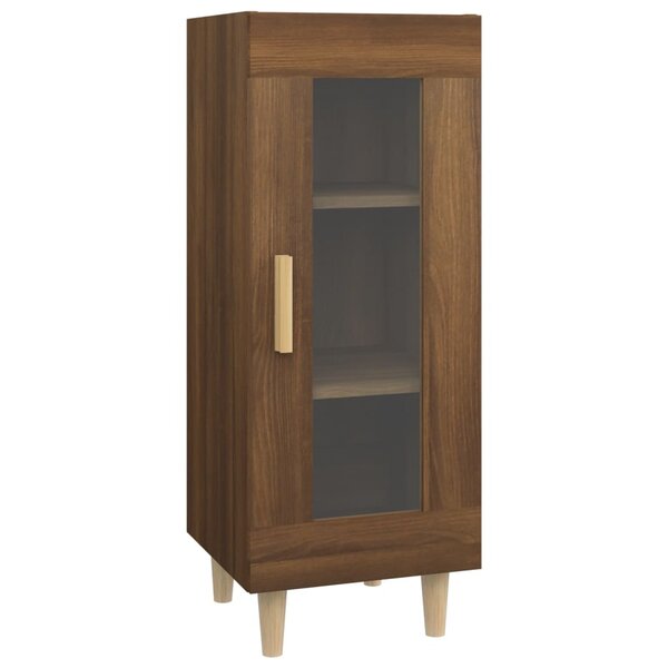 vidaXL Buffet Chêne marron 34 5x34x90 cm Bois d'ingénierie
