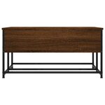 vidaXL Table basse chêne marron 80x80x40 cm bois d'ingénierie