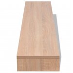 vidaXL Support de moniteur Aggloméré 110x23 5x9 cm Beige