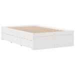 vidaXL Cadre de lit sans matelas avec tiroirs 120x190 cm bois de pin