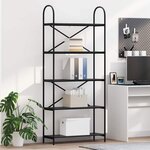 vidaXL Étagère Chêne noir 80 x 30 x 183 cm Bois d'ingénierie