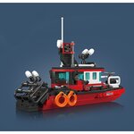 Mould King 10082 - Ensemble de construction de bateau-pompier