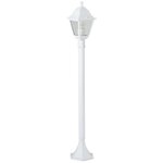 Lampadaire extérieur Nissie - Blanc - Métal/Verre - E27 60W - IP44