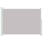 vidaXL Auvent latéral rétractable de patio 200x314 cm Gris