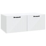 vidaXL Meuble TV mural Blanc 78 5 x 41 x 30 cm Bois d'ingénierie