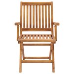 Vidaxl chaises de jardin 2 pièces avec coussins gris bois de teck massif