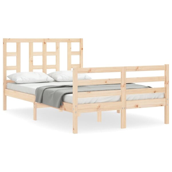 vidaXL Cadre de lit sans matelas bois de pin massif