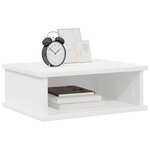 vidaXL Table de chevet Blanc 40 x 31 x 15 cm Bois d'ingénierie