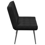 vidaXL Banc noir 110x74x84 cm velours