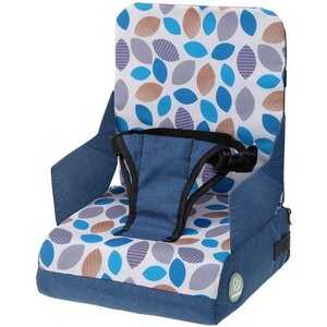 Siège d'appoint d'alimentation portable Grab ‘N Go - Feuilles - Bleu