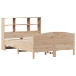vidaXL Lit bibliothèque sans matelas 140x200 cm bois massif de pin