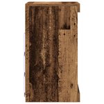 Buffet vidaXL avec lumières LED Bois ancien 41x37x67 cm