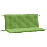 vidaXL Coussins de banc de jardin lot de 2 vert mélangé tissu