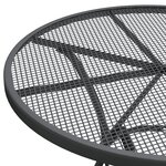 vidaXL Ensemble à manger de jardin 5 Pièces Maille Métal Anthracite
