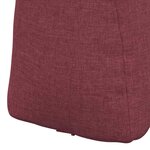 vidaXL Coussin de Dos Bordeaux 45 x 24 x 50 cm tissu