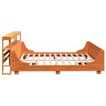 vidaXL Cadre de lit sans matelas cire marron 180x200cm bois pin massif