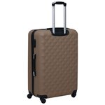 vidaXL Ensemble de valises rigides 2 Pièces Marron ABS