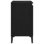 vidaXL Armoire d'évier Chêne noir 58 x 33 x 60 cm Bois d'ingénierie