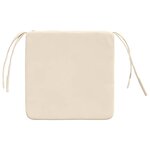vidaXL Coussins de siège 4 Pièces Beige 40 x 40 x 3 cm