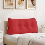 vidaXL Coussin de Dos Rouge 100 x 24 x 50 cm tissu