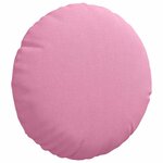 vidaXL Coussins de siège 2 Pièces Rose Ø30 x 13 cm tissu